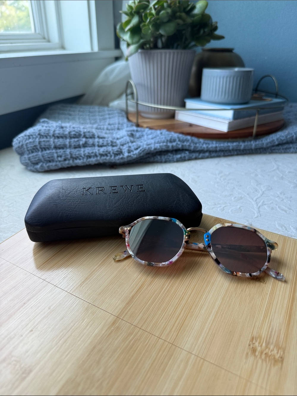 KREWE Dakota 24K Mirrored Sunglasses (Gelato)